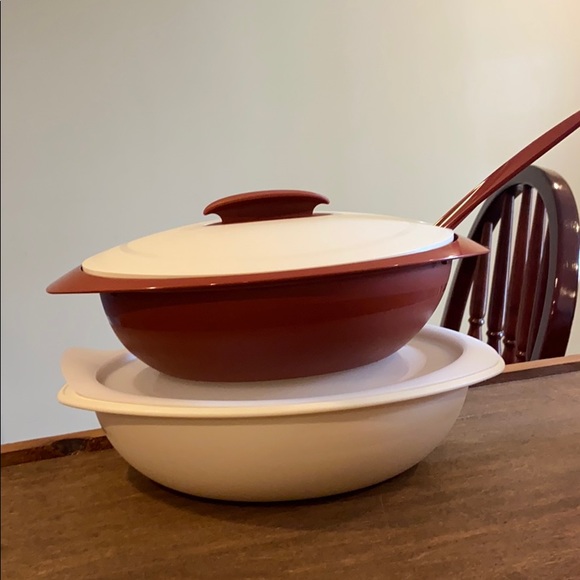 New Tupperware Small Insulated Oval Server